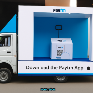 Paytm Mobile Ad Truck in City
